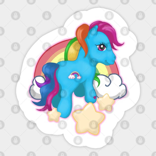 magic pony - 80s toys Sticker by ekkimu